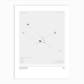 Taurus Sign Constellation Zodiac Art Print