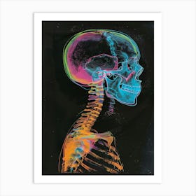 X - Ray Skull Art Print