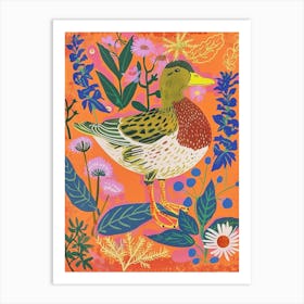 Spring Birds Mallard Duck 1 Art Print