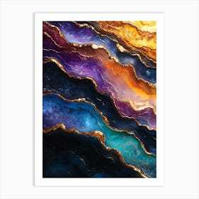 Stunning Whimsical Marble 11 Art Print