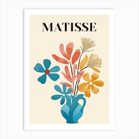 Matisse Watercolor Flowers Art Print