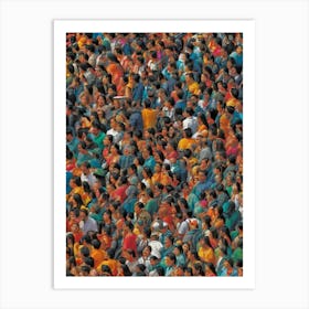 Crowd Of People Art Print