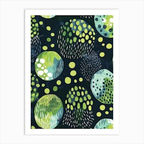 Green Dots Art Print