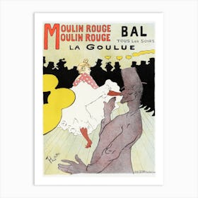 Affiche Pour Le Moulin Rouge La Goulue (1898), Henri de Toulouse-Lautrec Art Print