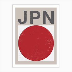 Japan Flag Art Print