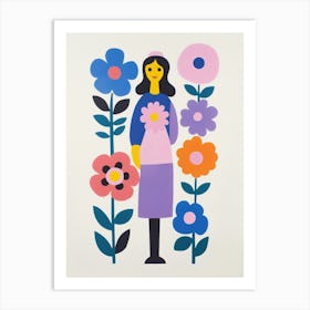 Flower Girl Art Print