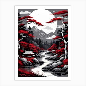 Asian Landscape Painting 3 Art Print