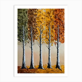 Autumn Trees 1 Art Print