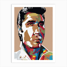 Elvis Presley In Colour Art Print