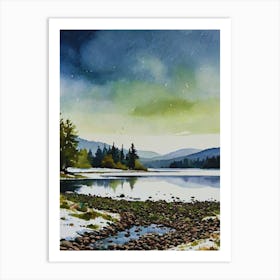 Scotland Lake Art Print