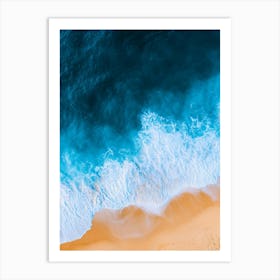 Aerial View Of A Beach 40 Art Print