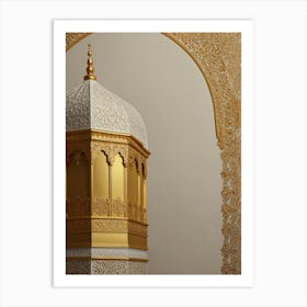 Gold Islamic Structure Art Print