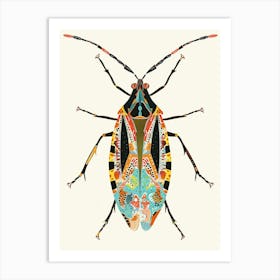 Colourful Insect Illustration Boxelder Bug 12 Art Print