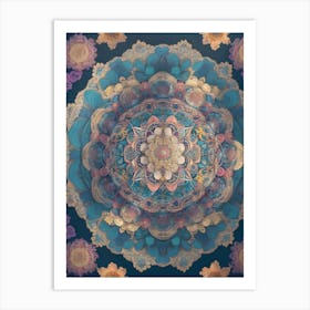 Bohemian Painting Inspired Kaleidoscope of Colors Series - 3 Art Print