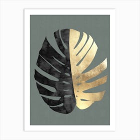 Golden leaves 4 Art Print