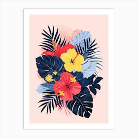 Hibiscus Flowers 2 Art Print