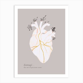 Kinstugi Botanical Heart Art Print