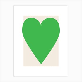 Heart Green Art Print