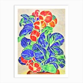 Spinach Fauvist vegetable Art Print