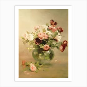 Roses In A Vase 2 Art Print