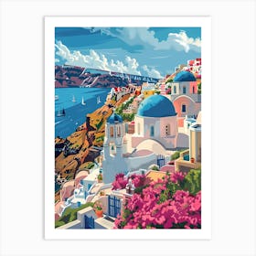 Santorini Greece Art Print