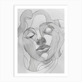 Woman'S Face 117 Art Print