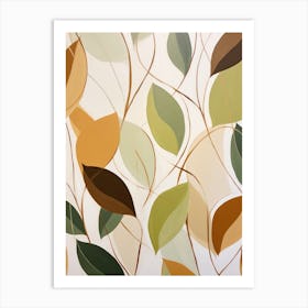 Abstract Leaves 5 Art Print