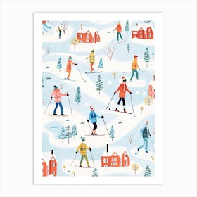 Are, Sweden, Ski Resort Illustration 3 Art Print