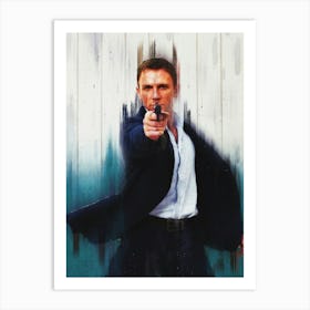 Daniel Craig Is James Bond 007 Casino Royal Art Print