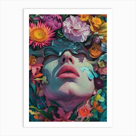 Flower Head Art Print