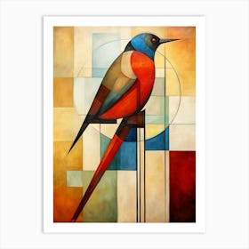 Bird Abstract Pop Art 7 Art Print