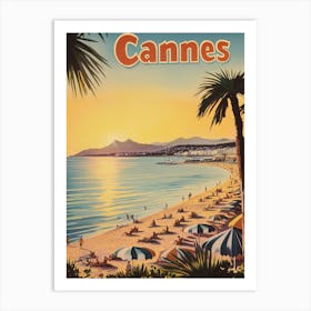 Aihrgdesign A Mid Century Modern Travel Poster For Cannes Sho 7cc850eb Aed8 4218 Abe3 F6b358442612 3 Art Print