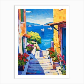 Korcula Croatia 2 Fauvist Painting Art Print