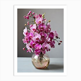 Orchids In A Vase Art Print