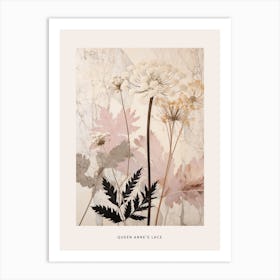 Flower Illustration Queen Annes Lace 5 Poster Art Print