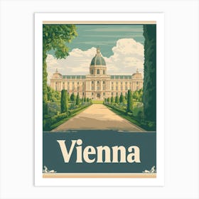 Aihrgdesign A Classic 1960s Travel Poster For Vienna Showcasi 98d95e41 6662 46bd 85c6 43ddedda8dfb 3 Art Print