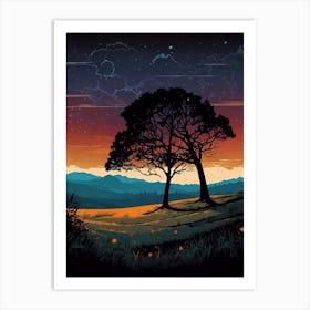 Sunset Canvas Print Art Print