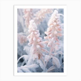 Frosty Botanical Mahonia 3 Art Print