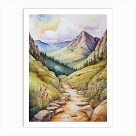 Path To The Mountains Art Print