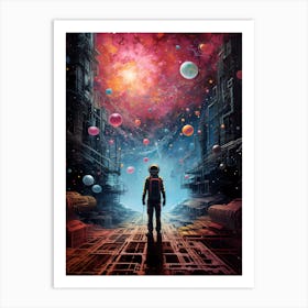 Space Based Surreal Art Art Print