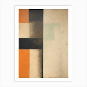 Faded Mid-Century Retro 2 Art Print