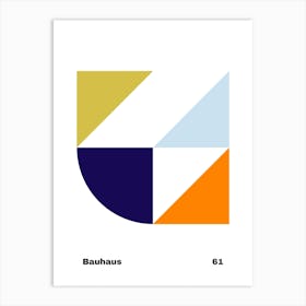 Geometric Bauhaus Poster 61 Art Print