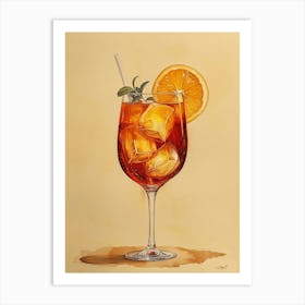 Aperol Spritz Art Print 190 Art Print