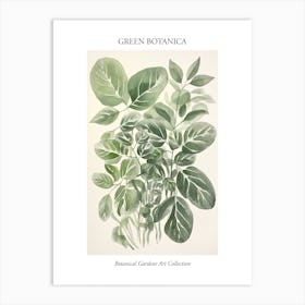 Green Botanica Collection 4 Art Print