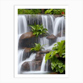 Tropical Waterfall 3 Art Print