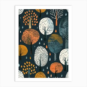 Autumn Trees 8 Art Print