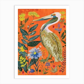 Spring Birds Brown Pelican 1 Art Print