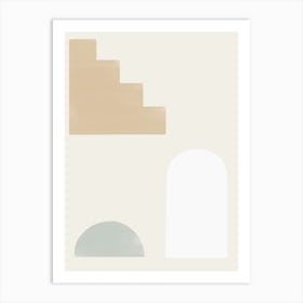 Boho Scenery 1 Sage Green Art Print