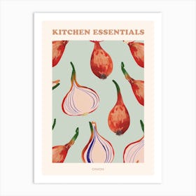 Onion Pattern Illustration Poster 2 Art Print