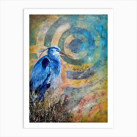 Blue Heron Art Print